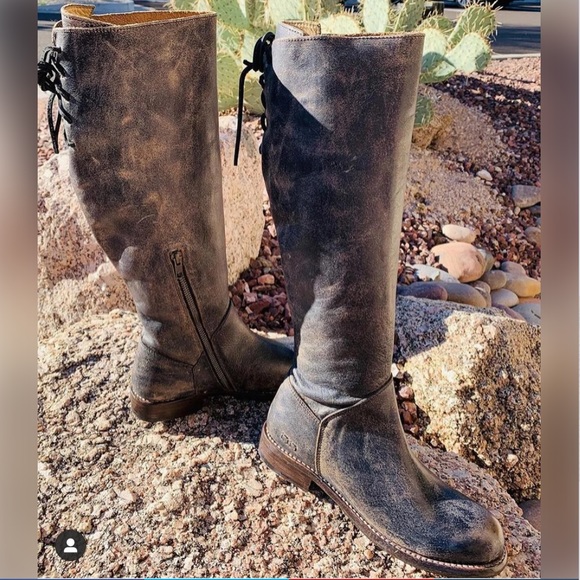 Bed Stu Manchester Rustic Back Lace Tall Boot - Picture 14 of 15